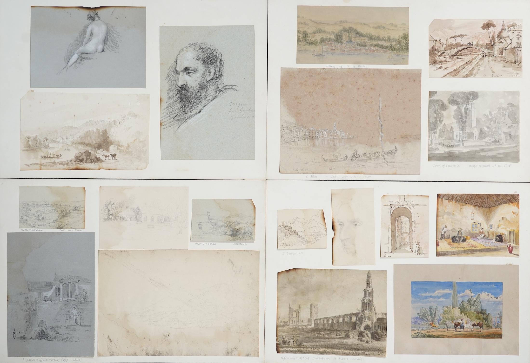 A quantity of unframed drawings, watercolours and prints